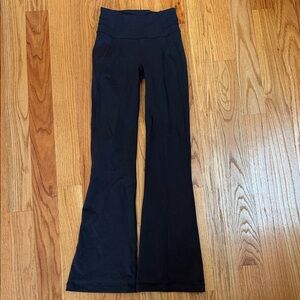 Black Flared Lululemon Yoga Pants